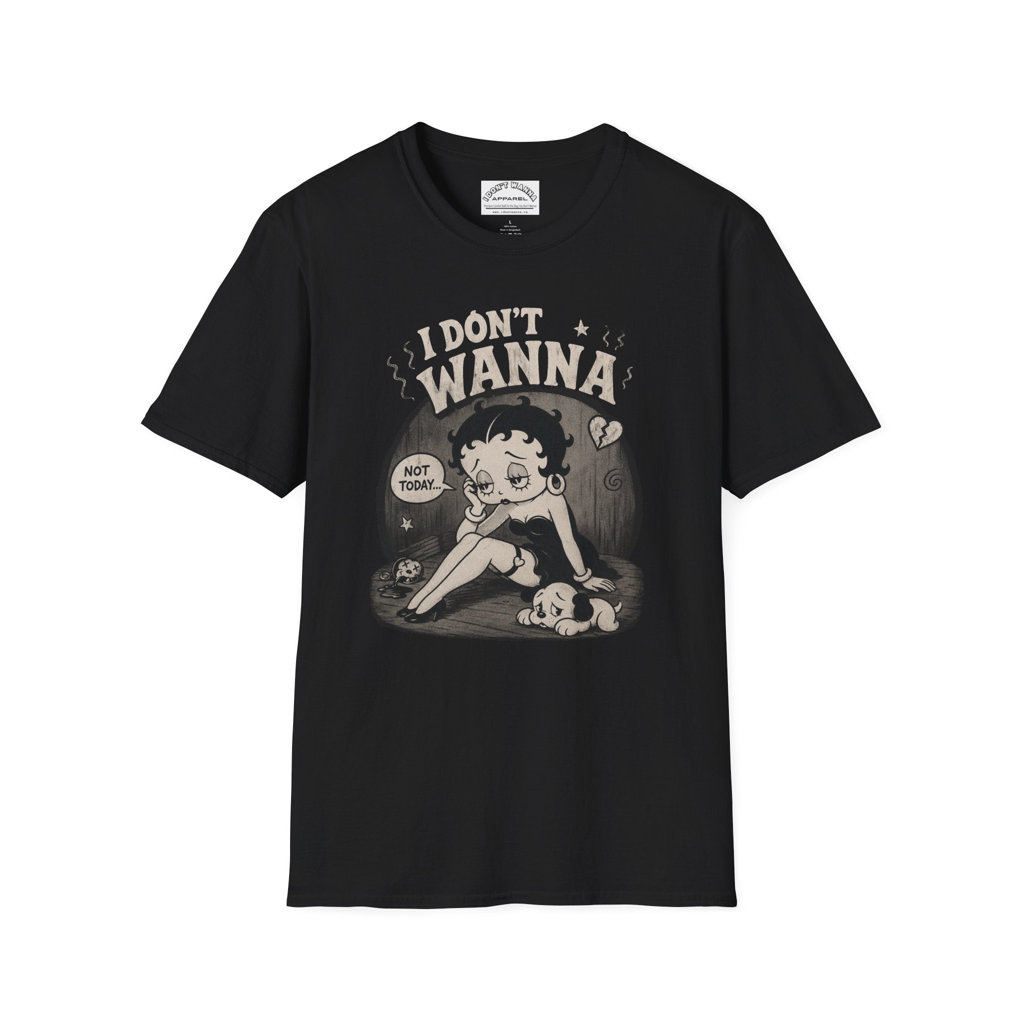 Women's Retro 'Betty I Don't Wanna' Graphic T-Shirt