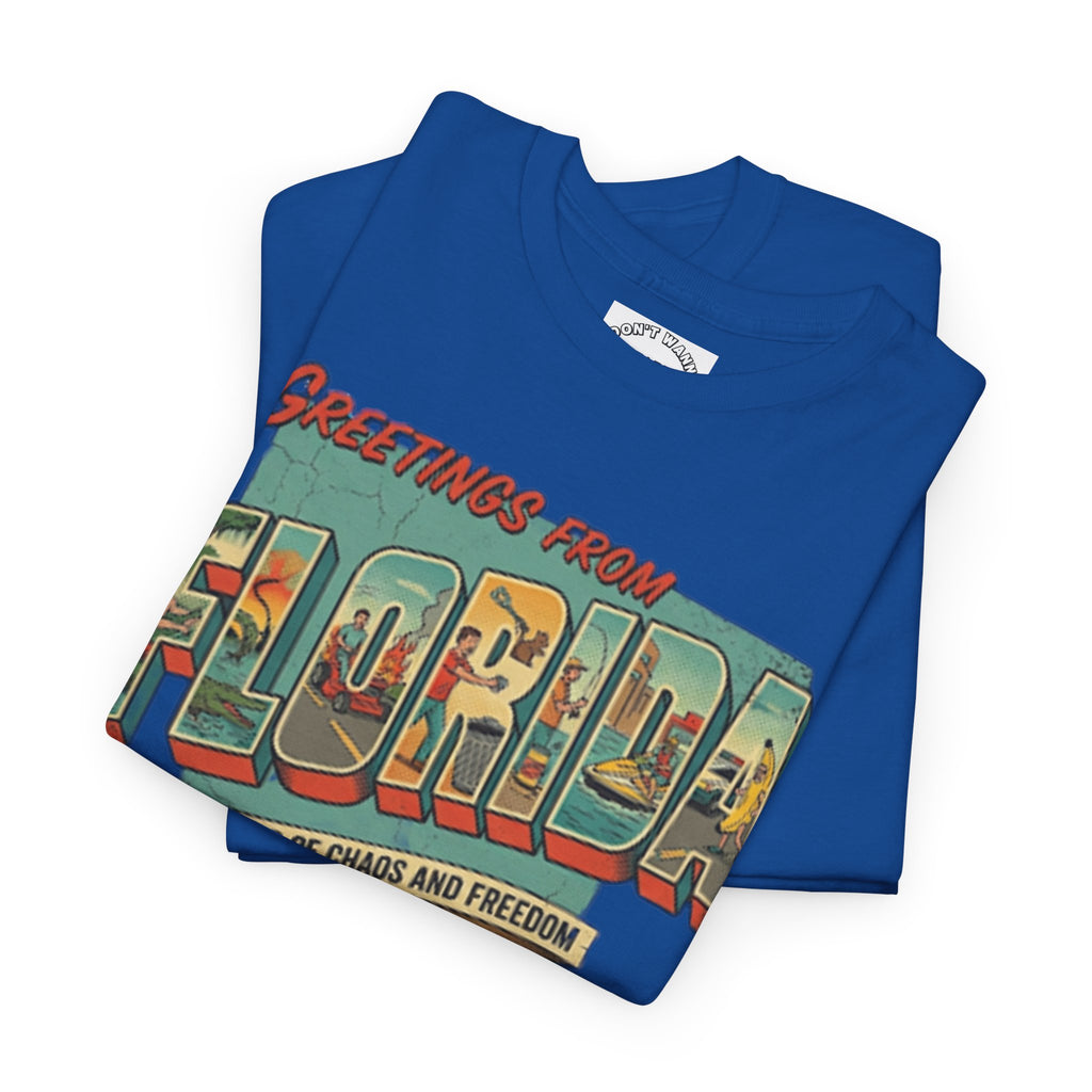 Florida Man 'We Wish You Were Here' T-Shirt — Greetings From Florida News Headlines