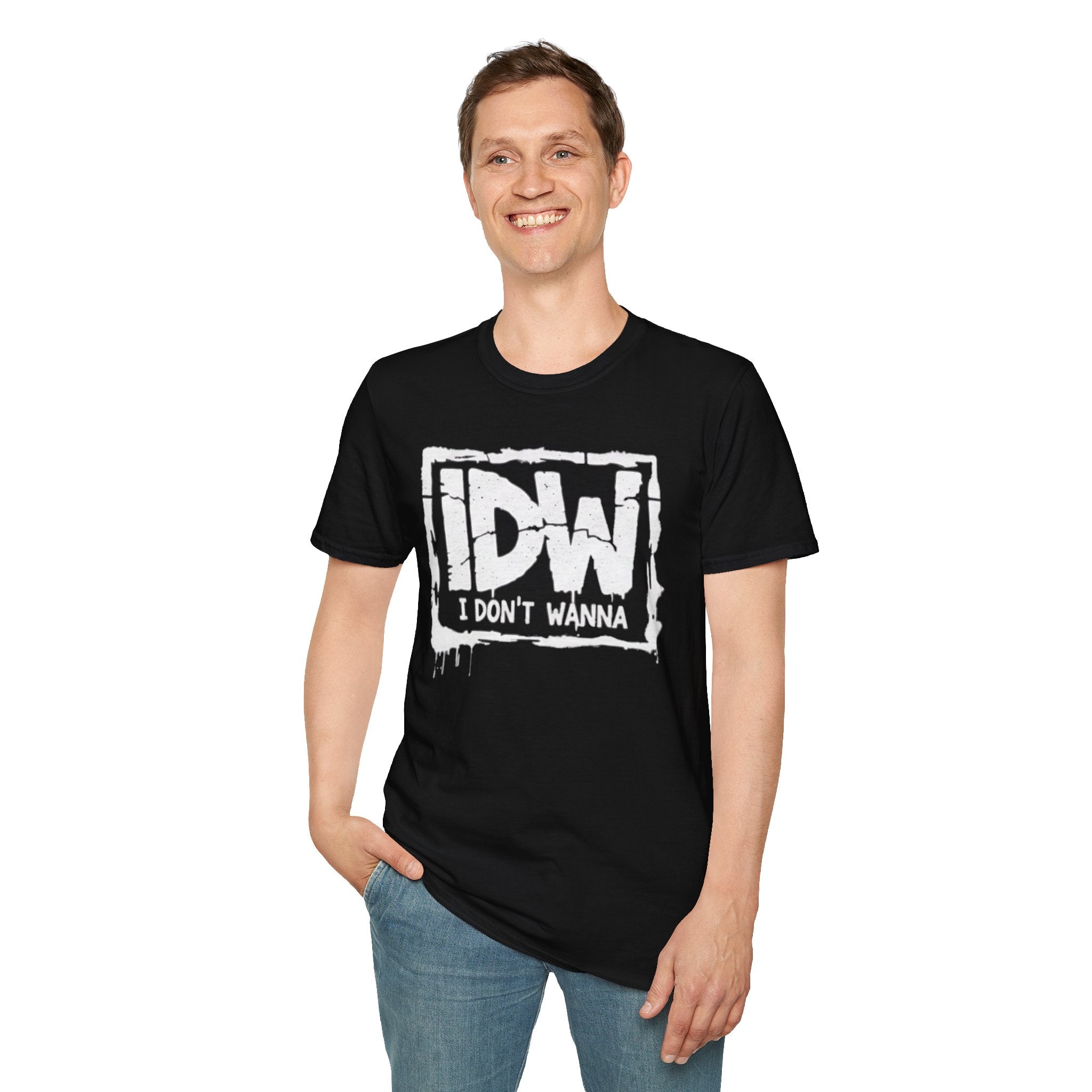 IDW "I Don't Wanna" Graphic T-Shirt — QR Back Tee