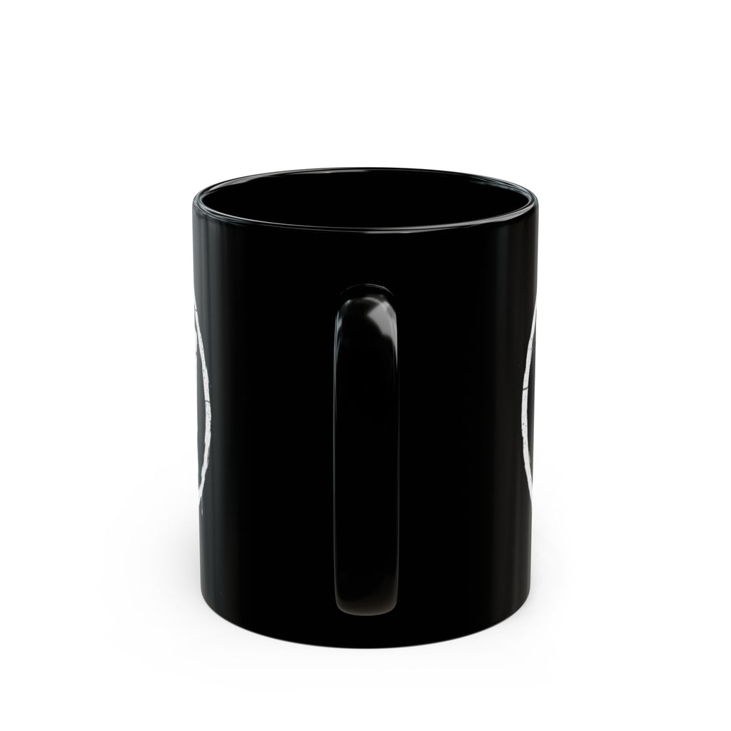 I Don’t Wanna Black Mug — 11oz & 15oz Ceramic Coffee Cup (Graffiti Logo)