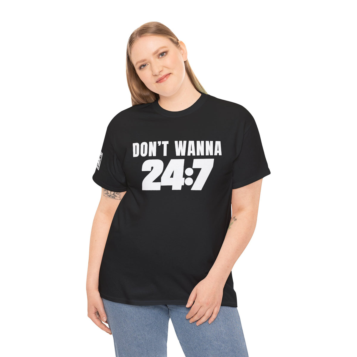 Don’t Wanna 24:7 Wrestling-Inspired Graphic T-Shirt