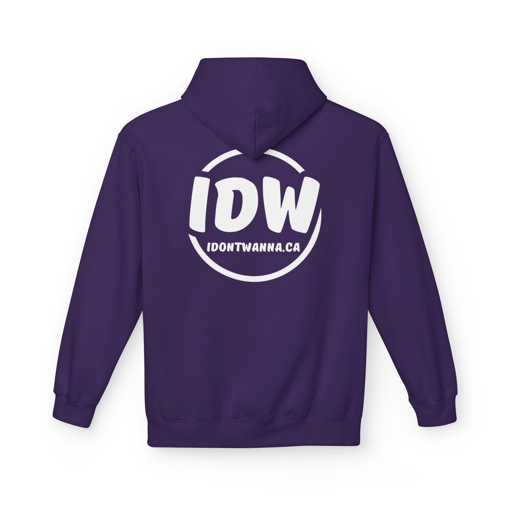 “I Don’t Wanna” Cozy Fleece Hoodie — Bold Mood-Status Pullover