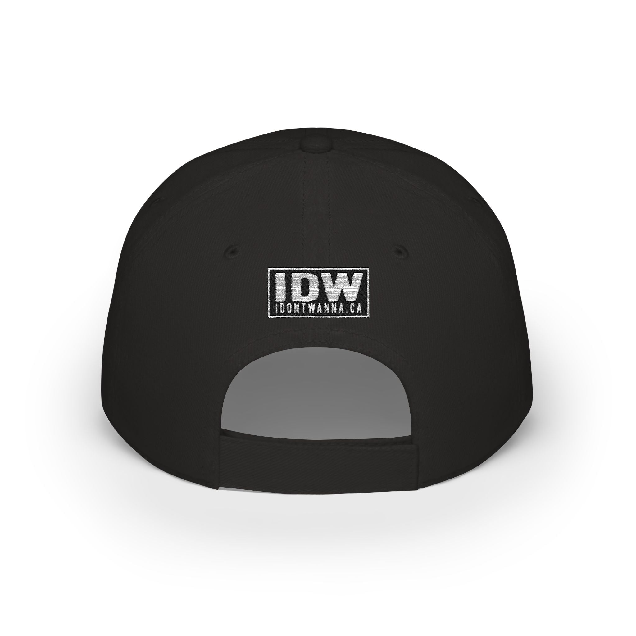 Low Profile Baseball Cap — Embroidered "I DONT WANNA" Hat