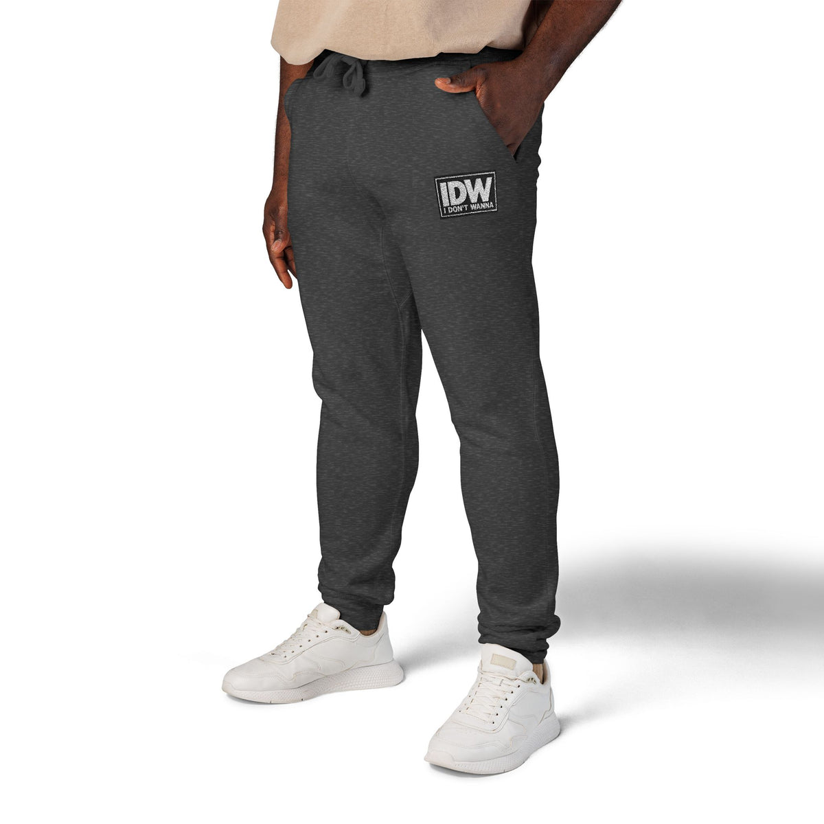 Embroidered “IDW” Fleece Sweatpants