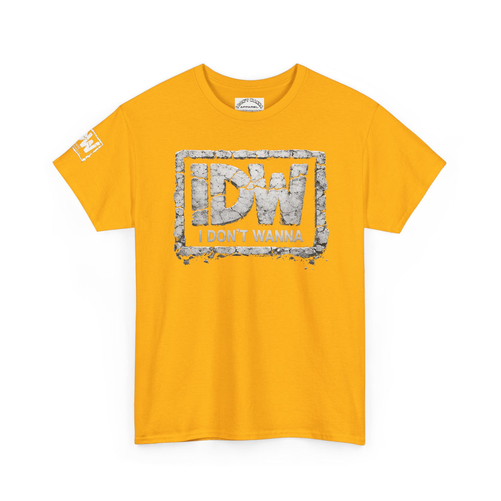 Distressed 3D Concrete IDW Logo T-Shirt — Vintage Urban Graphic Tee
