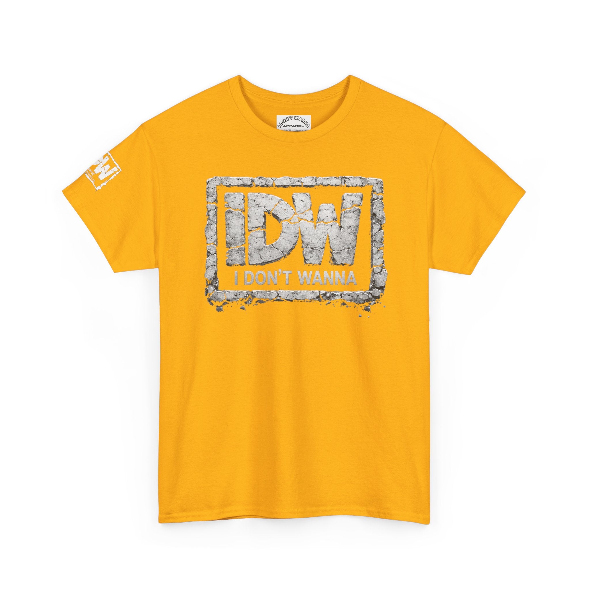 Distressed 3D Concrete IDW Logo T-Shirt — Vintage Urban Graphic Tee