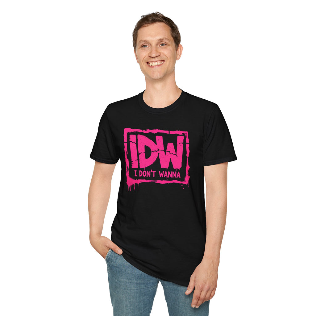 IDW "I Don’t Wanna" Pink Logo Graphic T-Shirt
