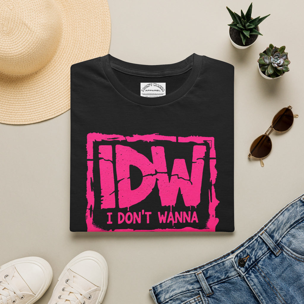 IDW "I Don’t Wanna" Pink Logo Graphic T-Shirt