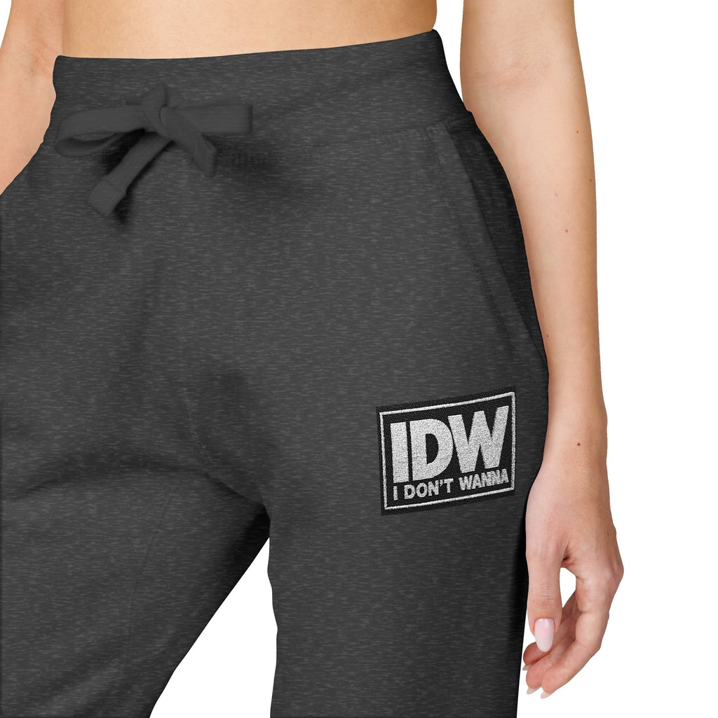 Embroidered “IDW” Fleece Sweatpants