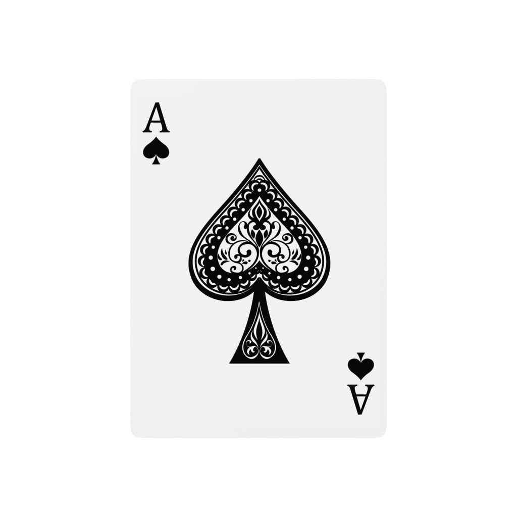 'I Don't Wanna' Poker Playing Cards — Distressed Ace of Spades Deck
