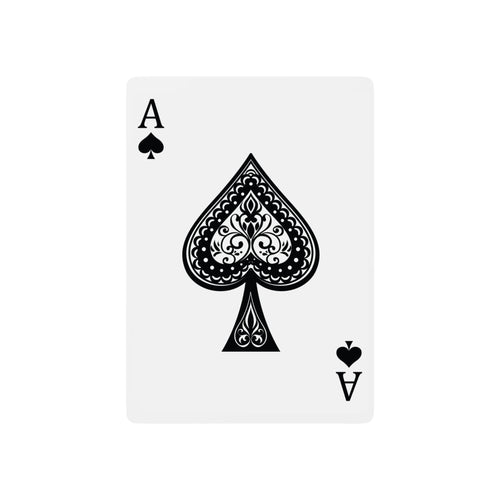 'I Don't Wanna' Poker Playing Cards — Distressed Ace of Spades Deck