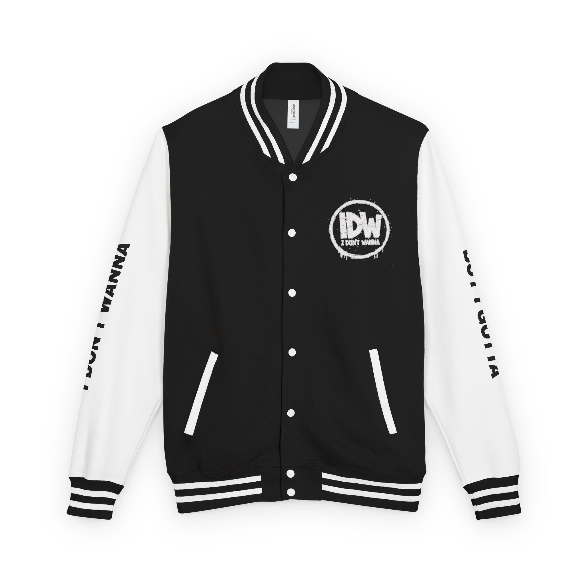 I Don't Wanna Varsity Jacket — "i don't wanna but i gotta"
