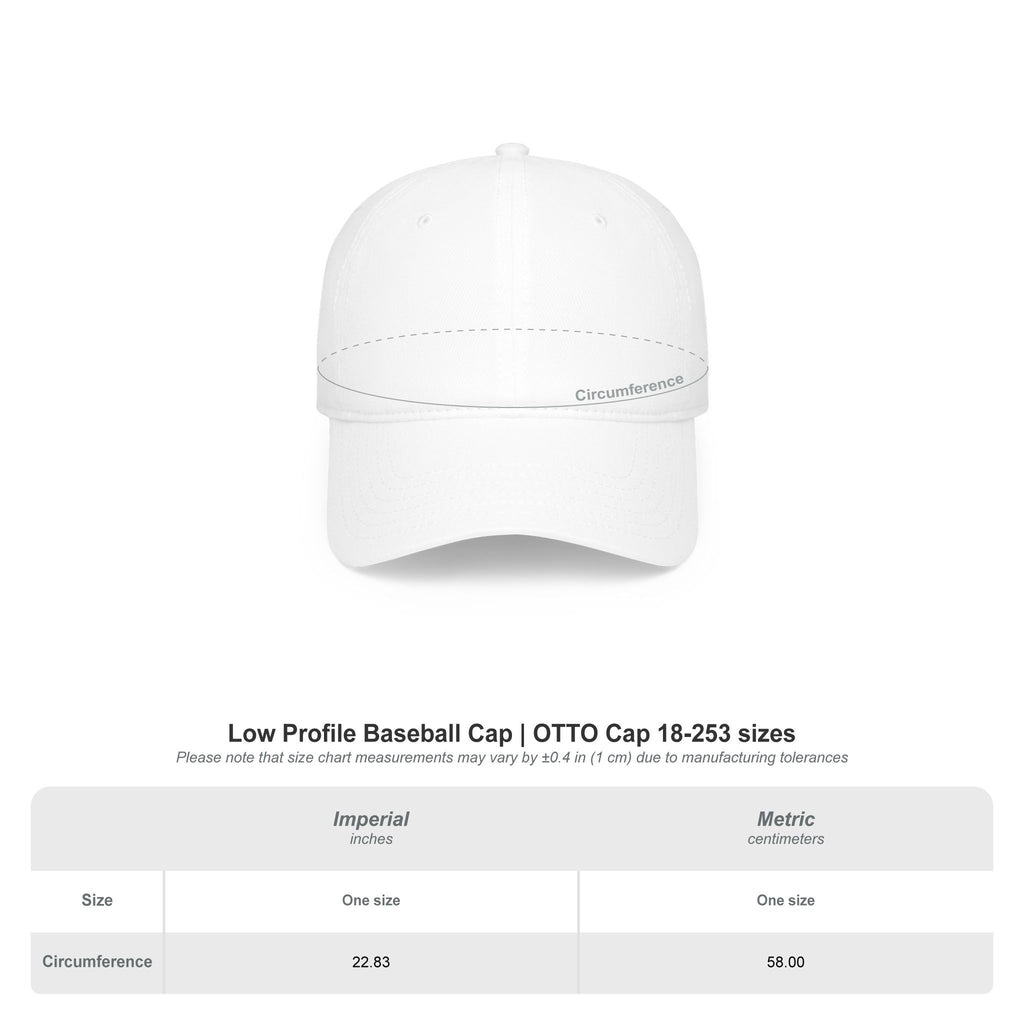 Low Profile Baseball Cap — Embroidered "I DONT WANNA" Hat
