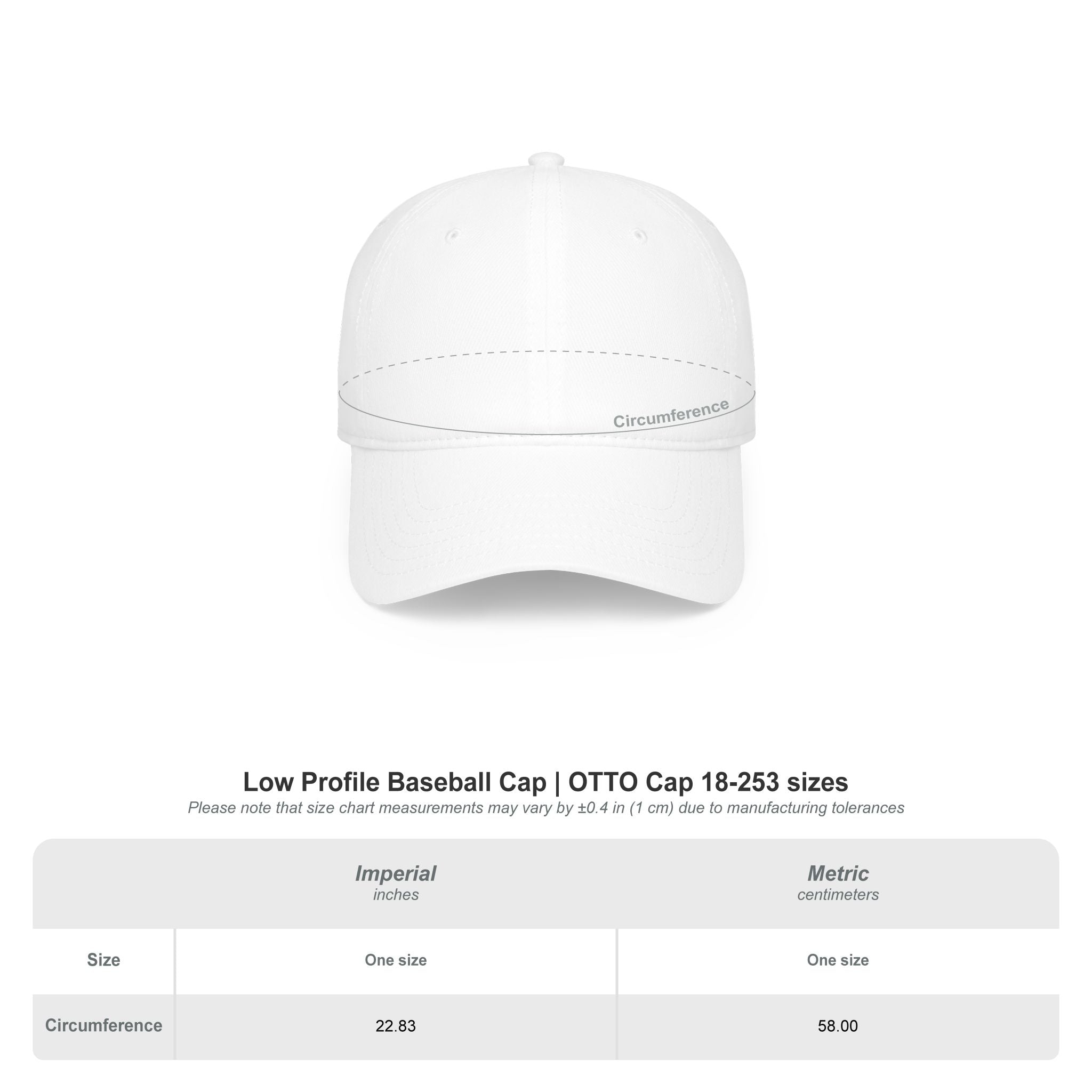 Low Profile Baseball Cap — Embroidered "I DONT WANNA" Hat