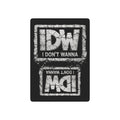 'I Don't Wanna' Poker Playing Cards — Distressed Ace of Spades Deck