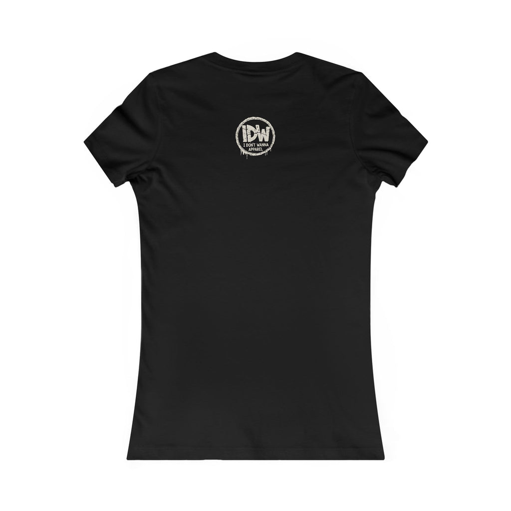 I DON'T WANNA (IDW) Women's Graphic Tee — Edgy Drip Logo Shirt