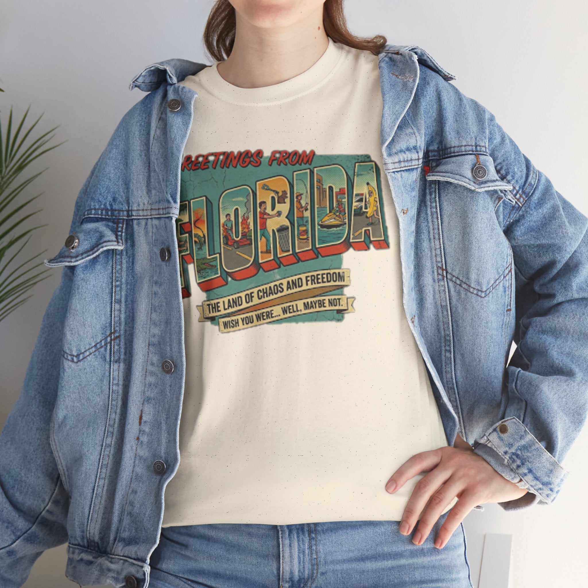 Florida Man 'We Wish You Were Here' T-Shirt — Greetings From Florida News Headlines