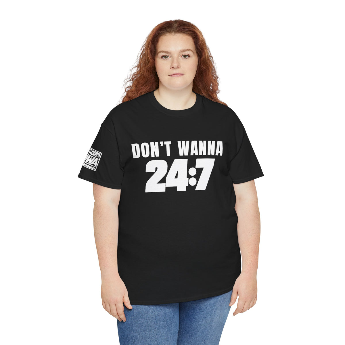 Don’t Wanna 24:7 Wrestling-Inspired Graphic T-Shirt