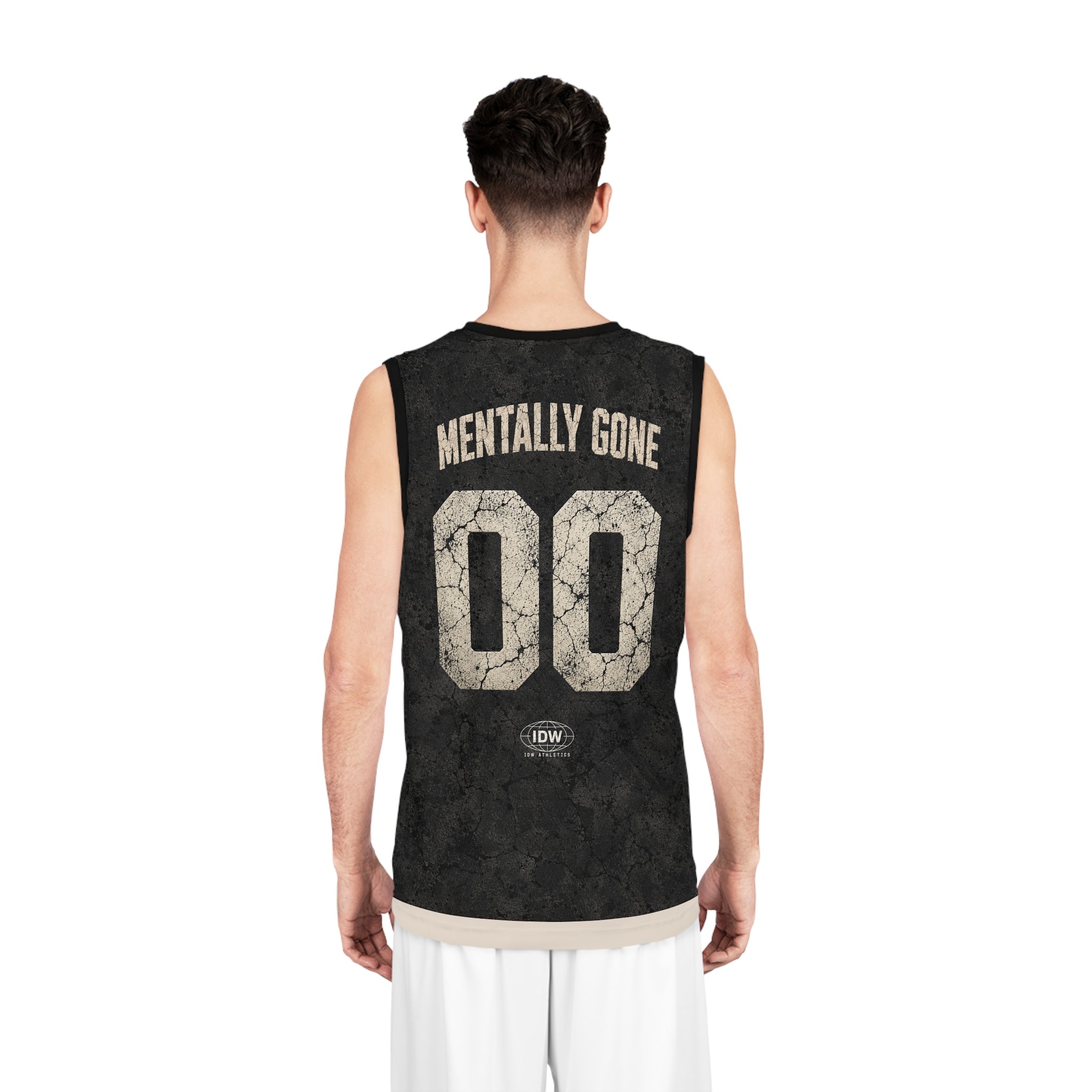 IDW Athletics Basketball Jersey —'Mentally Gone' Vintage Number 00
