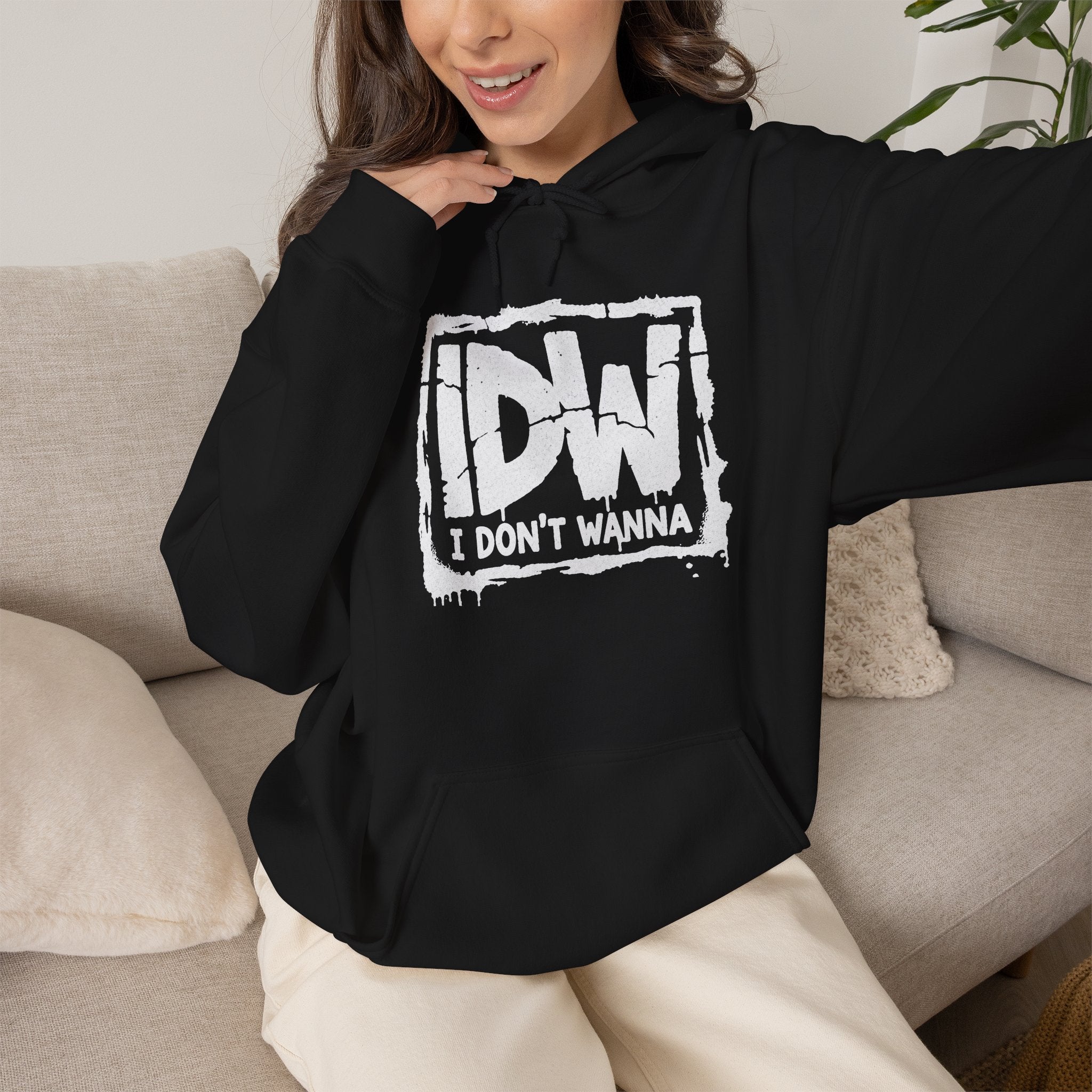 I Don't Wanna Lazy Pullover Hoodie