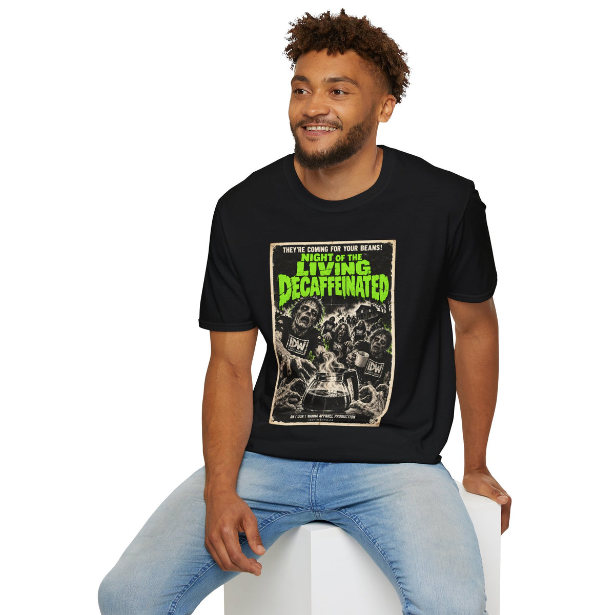 Night of the Living Decaffeinated Horror Coffee T-Shirt