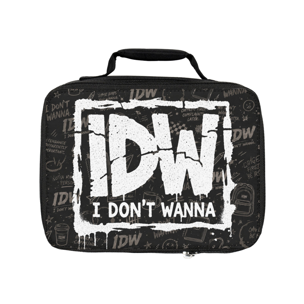 I Don't Wanna Lunch Bag — IDW Graphic Lunchbox for Kids & Teens