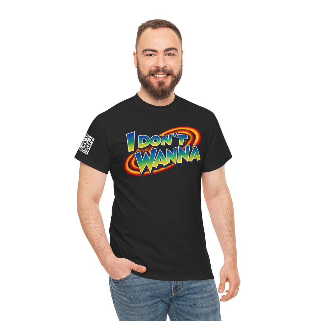 I Don’t Wanna Retro Logo Tee — “I don't wanna be dramatic, but without coffee I will perish” Graphic Shirt