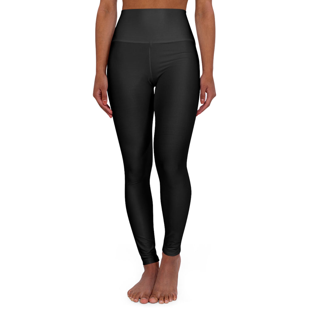 i Don't Wanna High-Waisted Yoga Leggings — Soft, All-Over Print