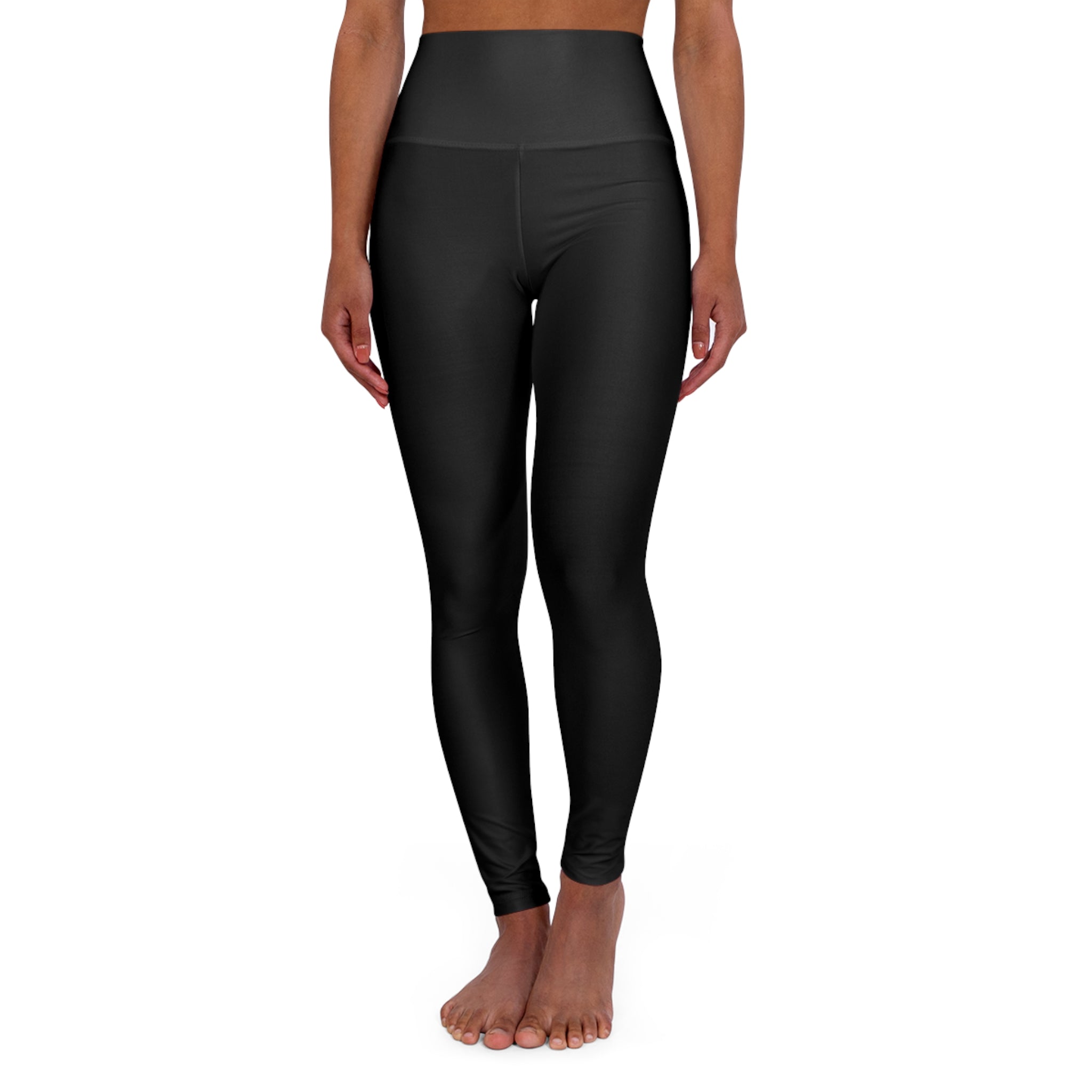 i Don't Wanna High-Waisted Yoga Leggings — Soft, All-Over Print