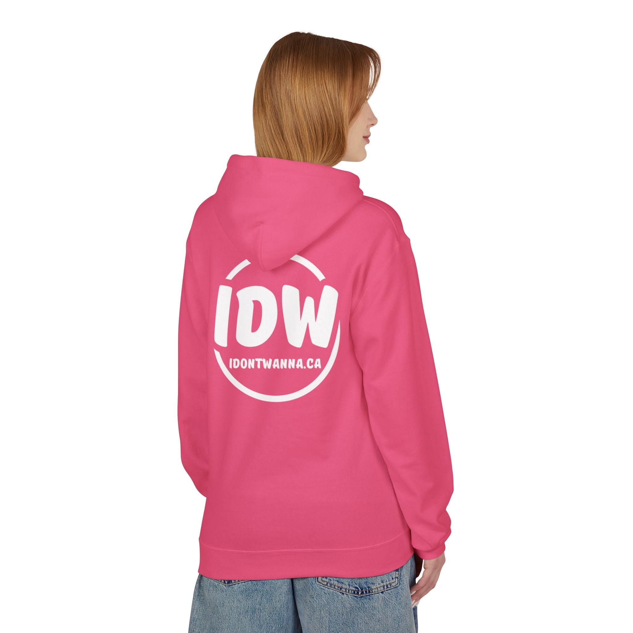 “I Don’t Wanna” Cozy Fleece Hoodie — Bold Mood-Status Pullover