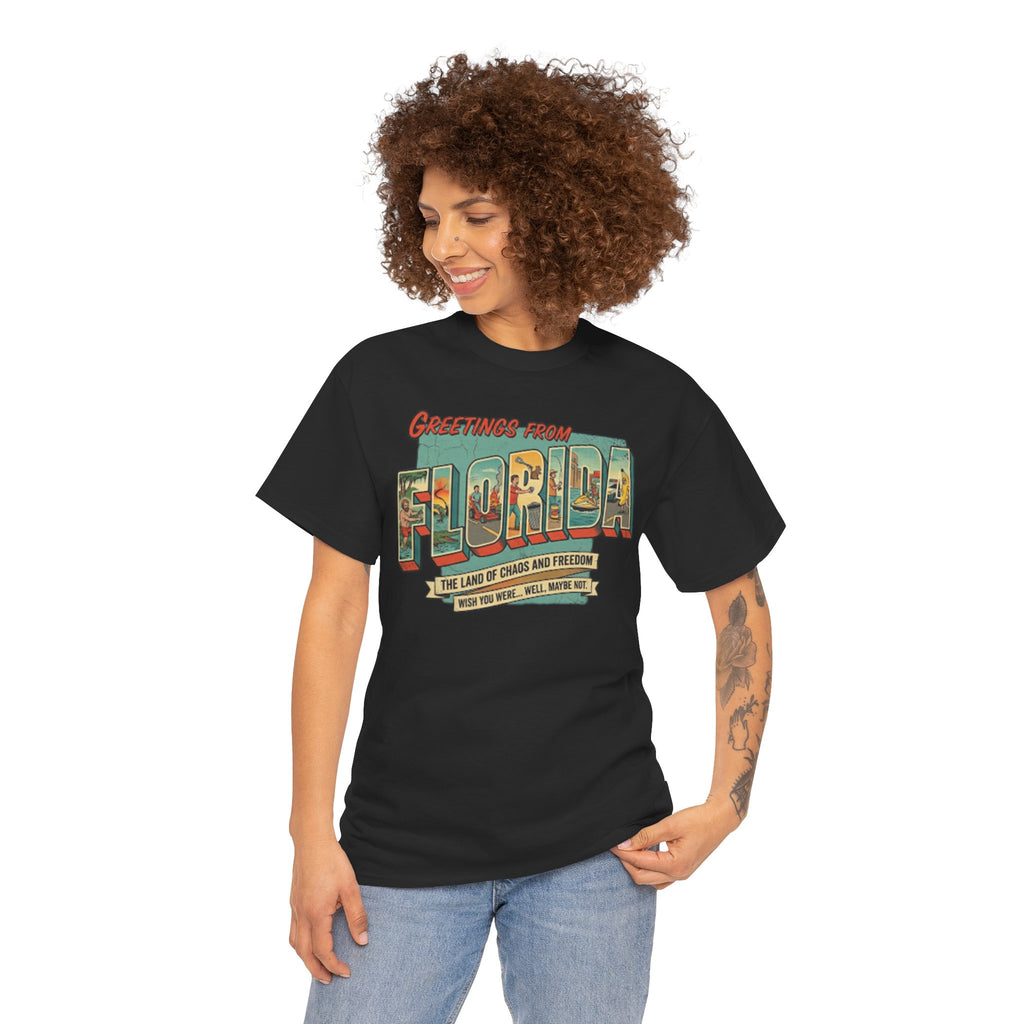 Florida Man 'We Wish You Were Here' T-Shirt — Greetings From Florida News Headlines