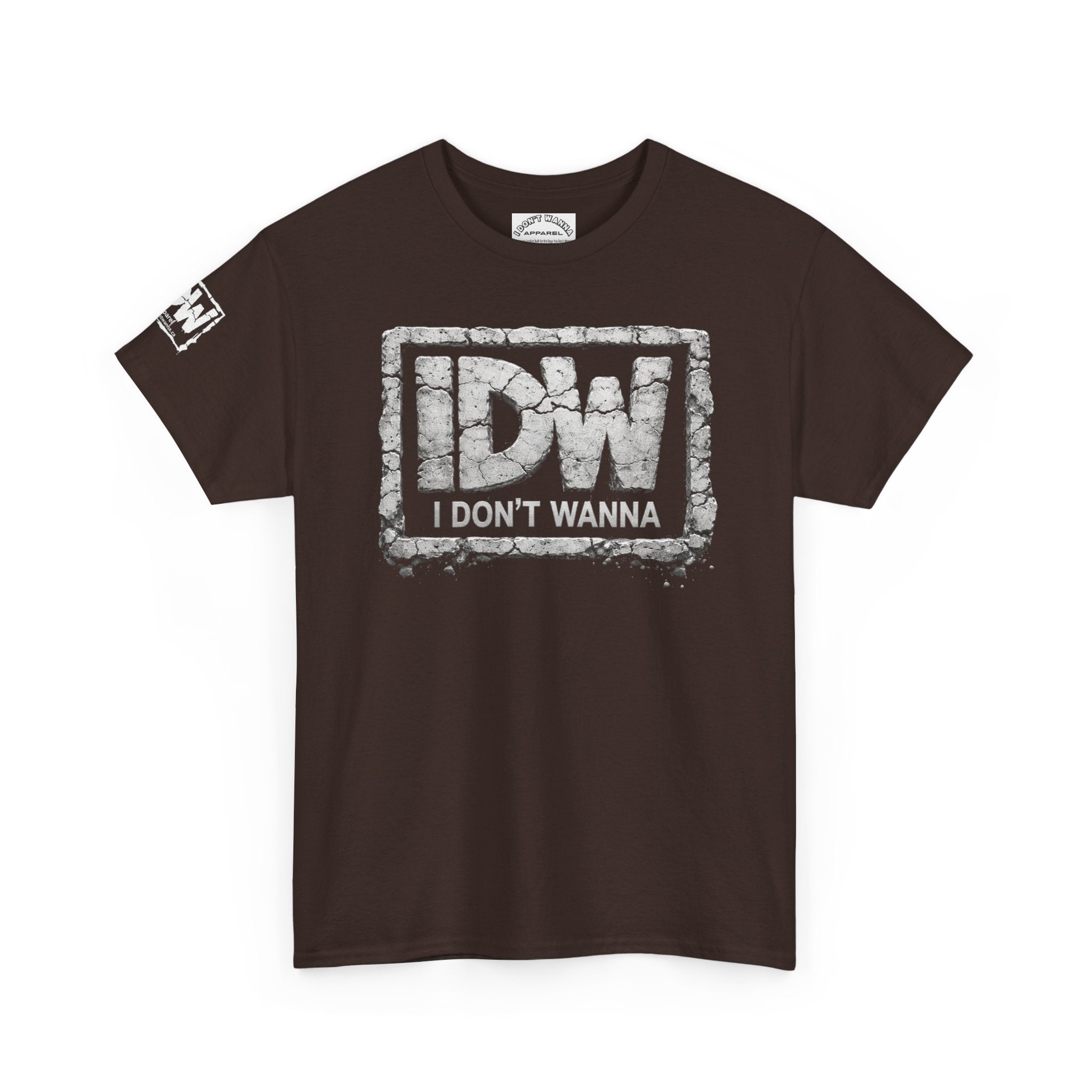 Distressed 3D Concrete IDW Logo T-Shirt — Vintage Urban Graphic Tee