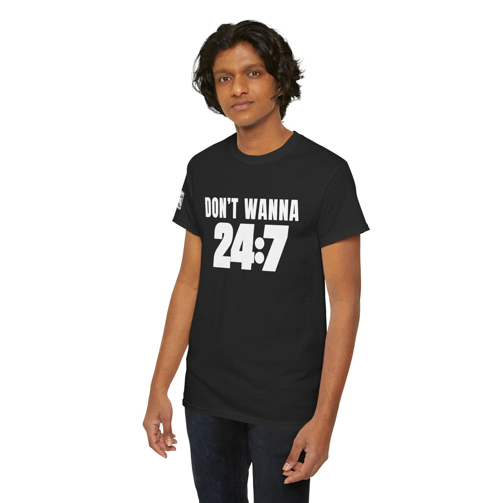 Don’t Wanna 24:7 Wrestling-Inspired Graphic T-Shirt