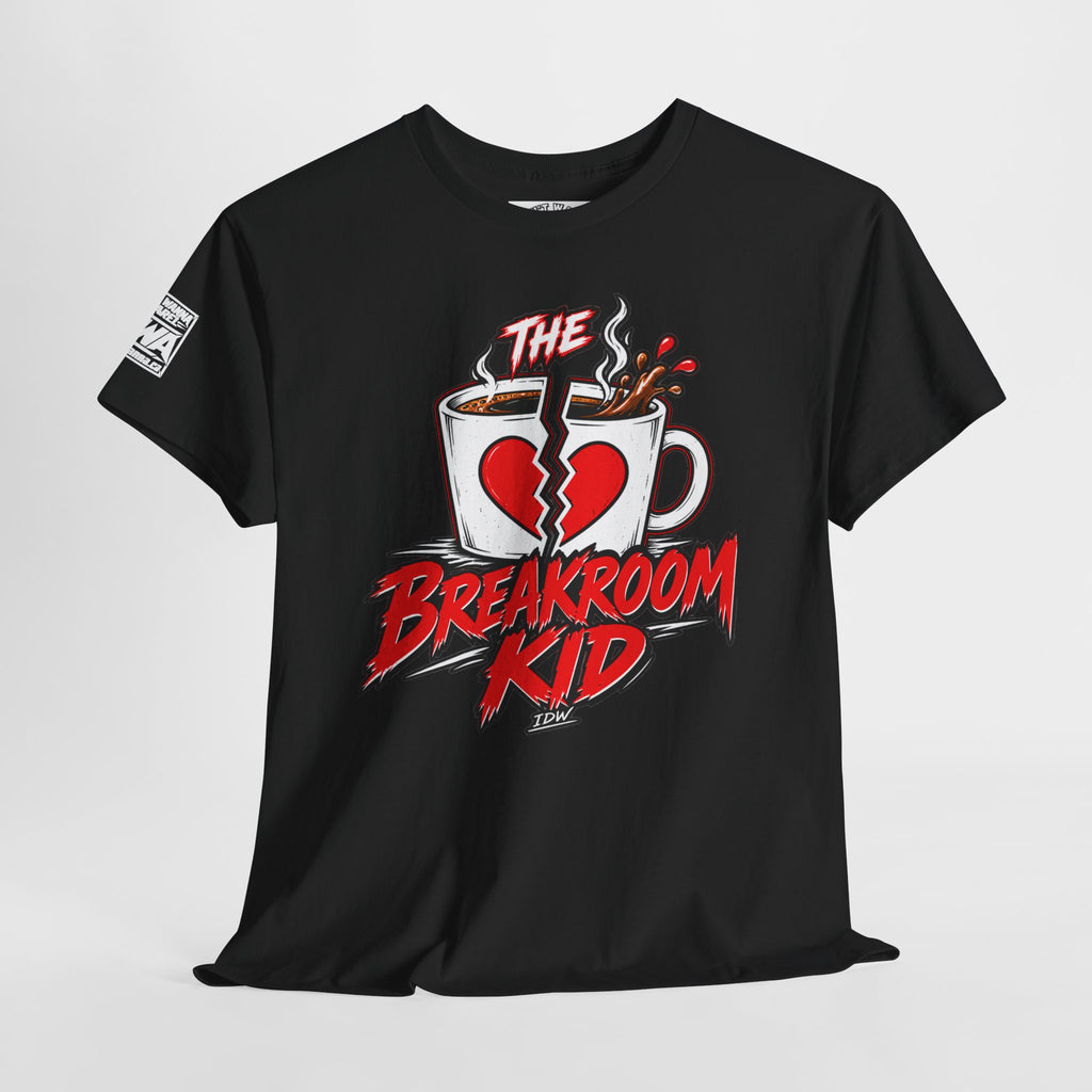 Breakroom Kid Tee — “I Think I’m TIRED. I Know I’m COMFY.” Coffee Shop Graphic Tee