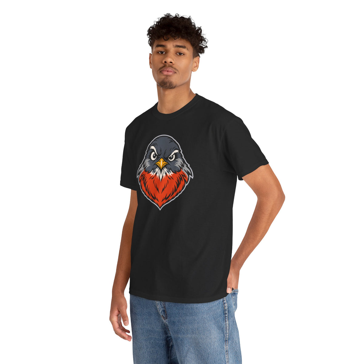 Reluctant Robin Graphic Tee — “The Most Reluctant Bird in All of Gainful Employment”