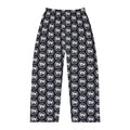 Don't Wanna Men’s Pajama Pants – Black & White IDW Pattern