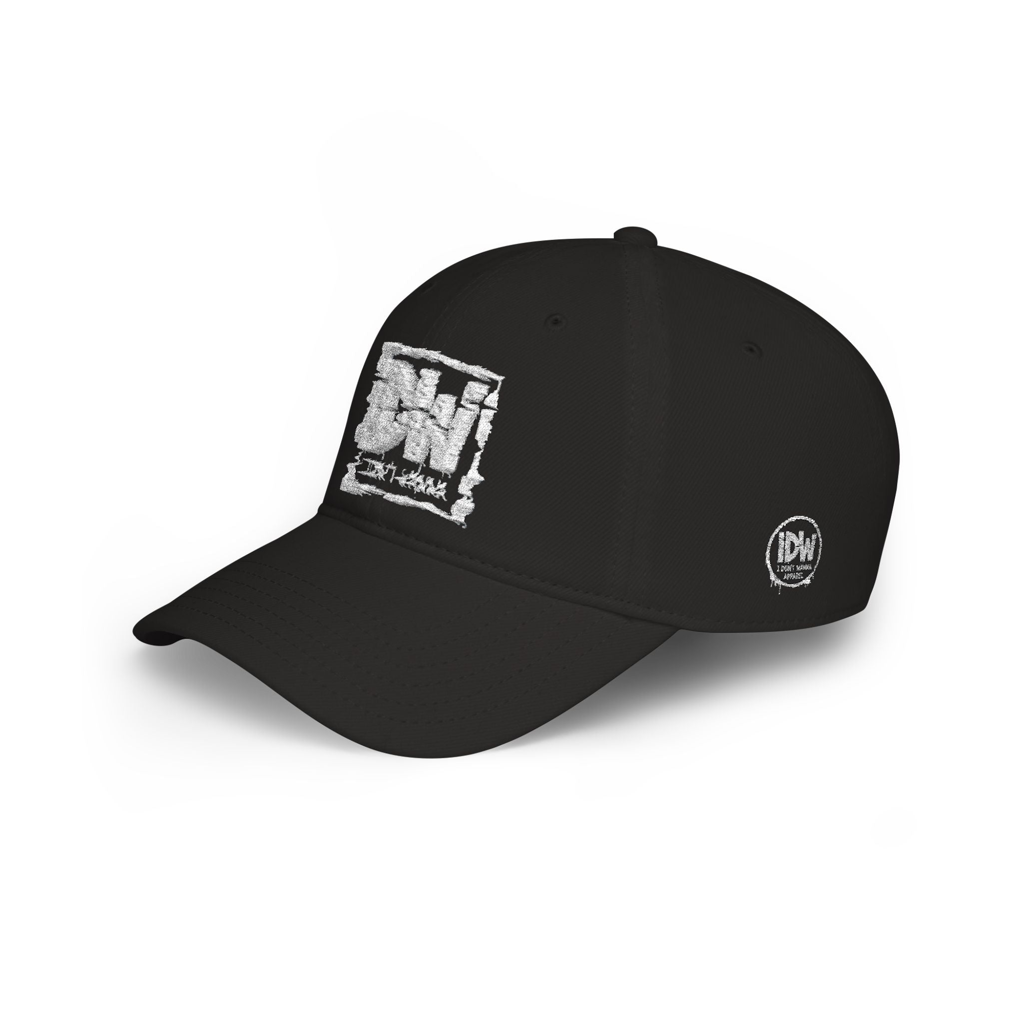 Low Profile Baseball Cap — Embroidered "I DONT WANNA" Hat
