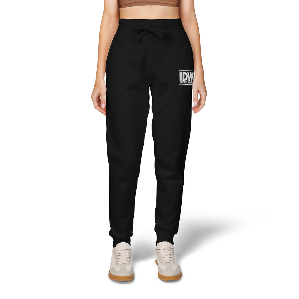 Embroidered “IDW” Fleece Sweatpants
