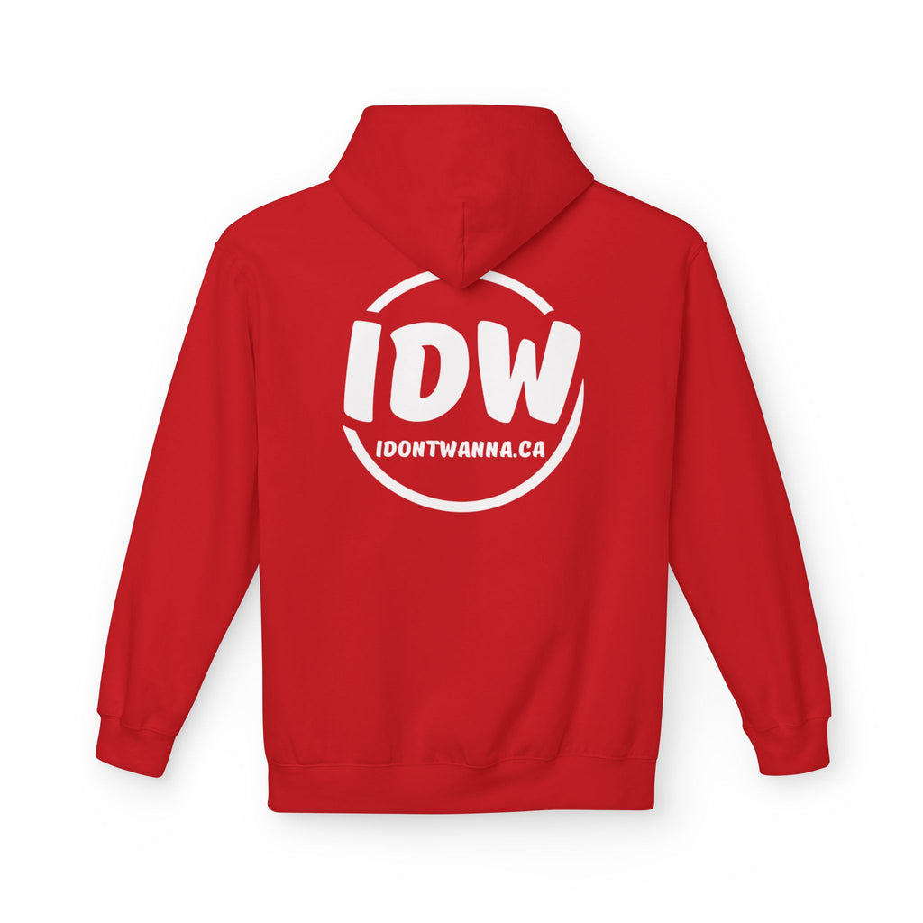 “I Don’t Wanna” Cozy Fleece Hoodie — Bold Mood-Status Pullover