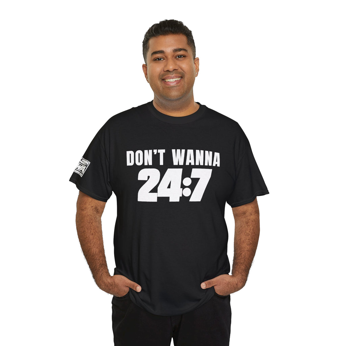 Don’t Wanna 24:7 Wrestling-Inspired Graphic T-Shirt