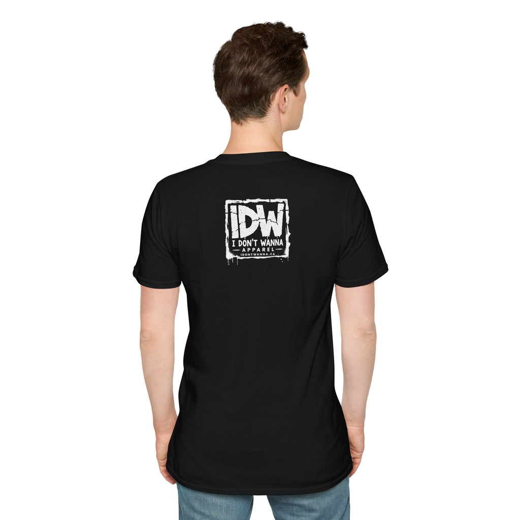 I Don't Wanna T-Shirt — Bold Repeated Text Graphic Tee