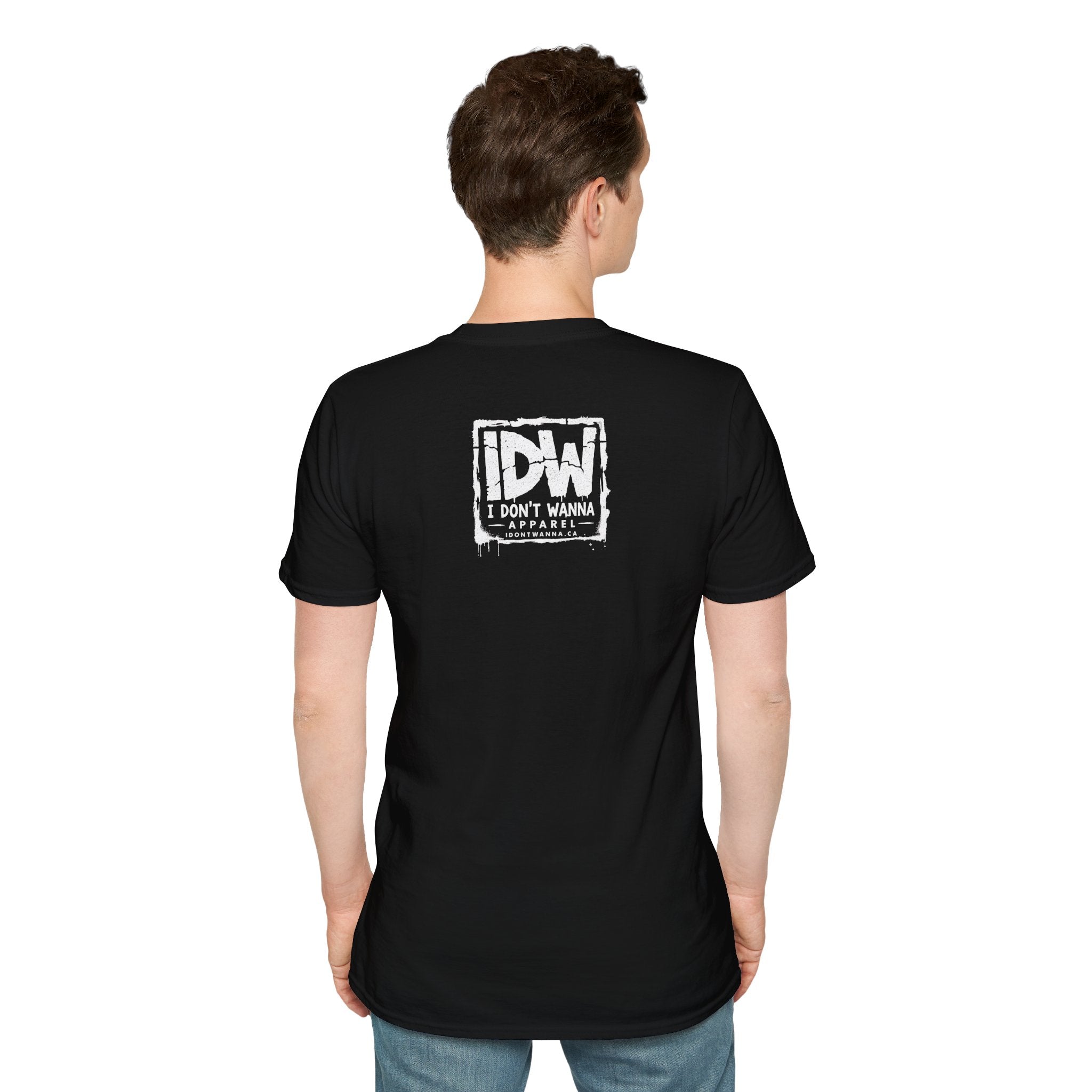 I Don't Wanna T-Shirt — Bold Repeated Text Graphic Tee