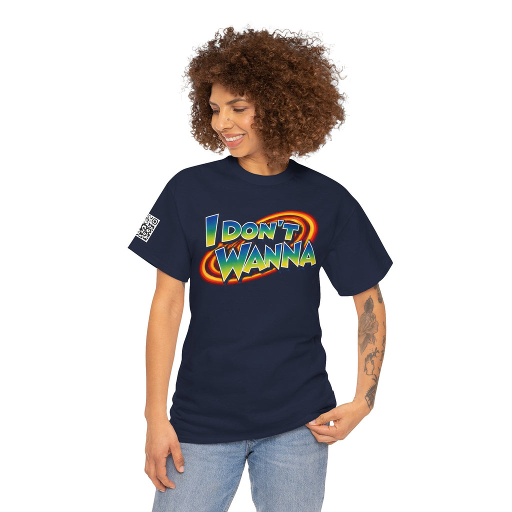 I Don’t Wanna Retro Logo Tee — “I don't wanna be dramatic, but without coffee I will perish” Graphic Shirt