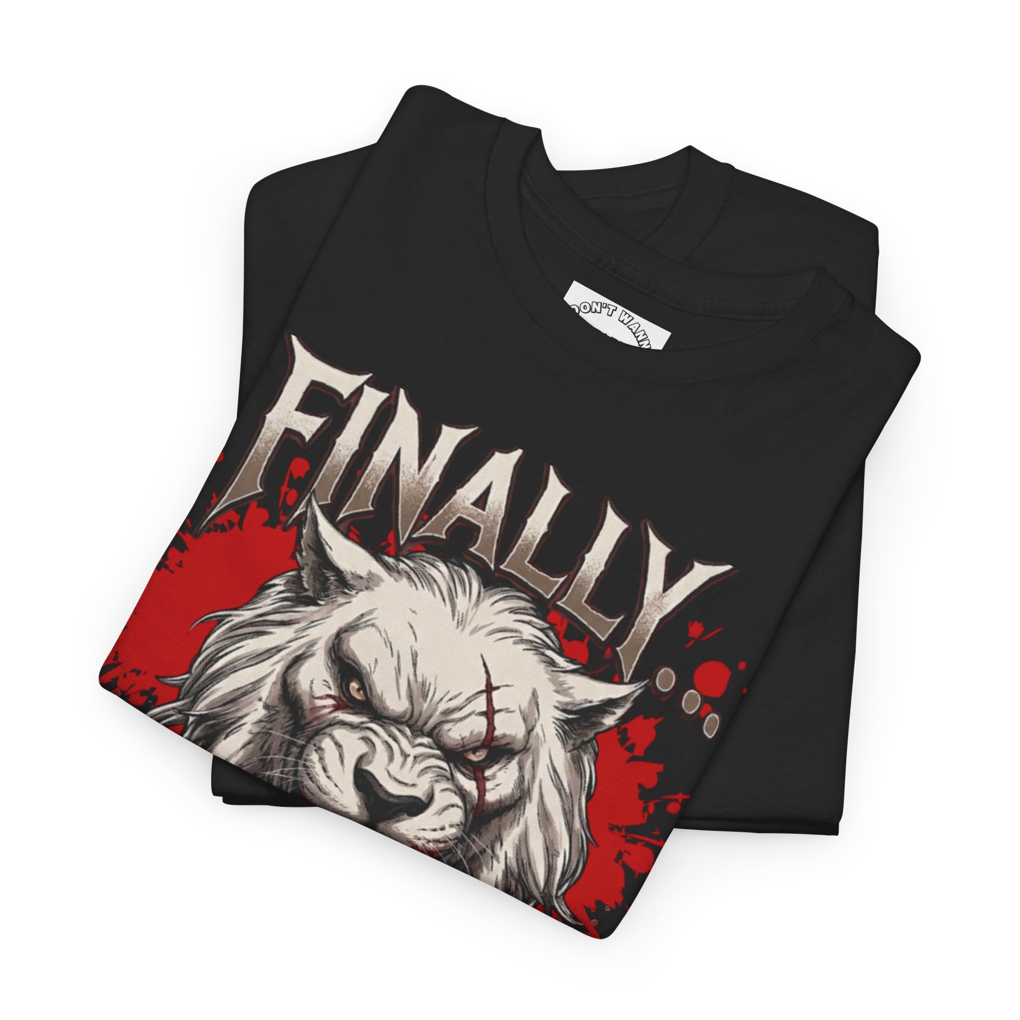 Roaring Battle Lion T-Shirt — "Finally A Worthy Foe" Graphic Tee