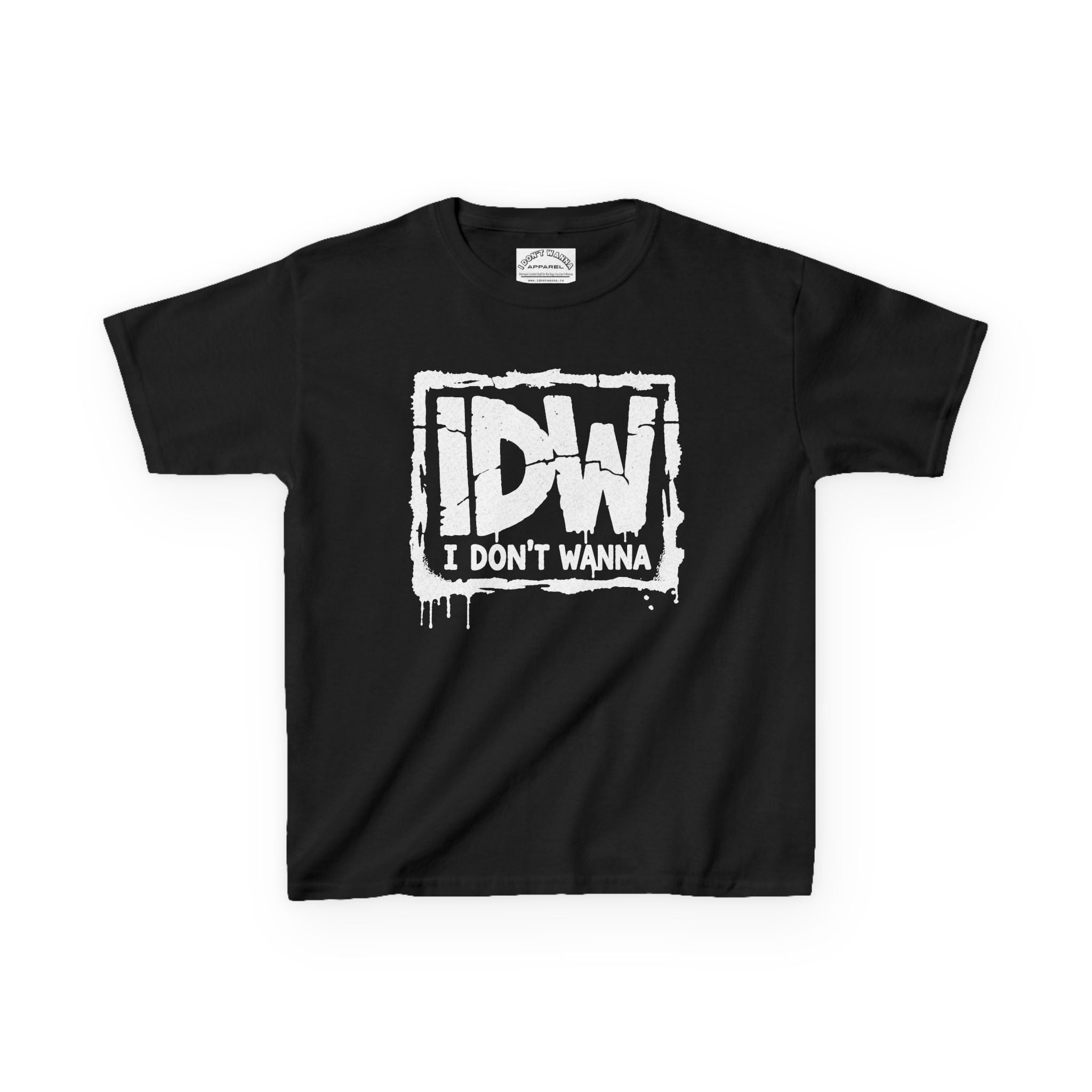 I DON’T WANNA Kids T‑Shirt — Punk Grunge Graphic Tee