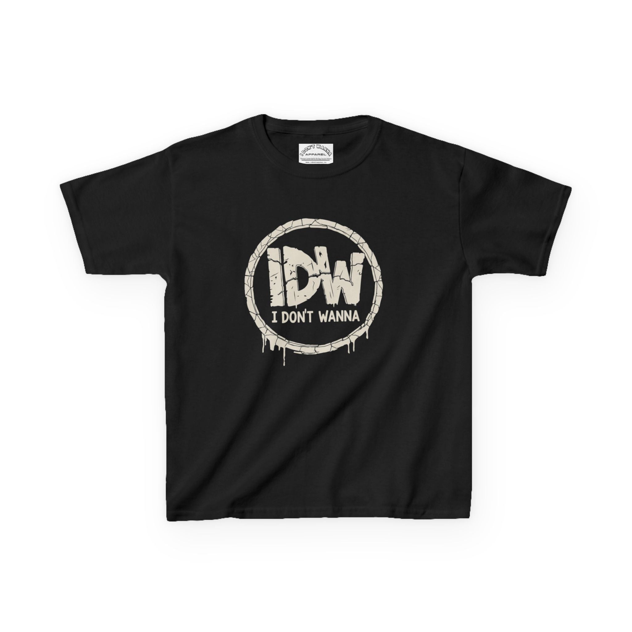 I DON’T WANNA Kids T‑Shirt — Punk Grunge Graphic Tee