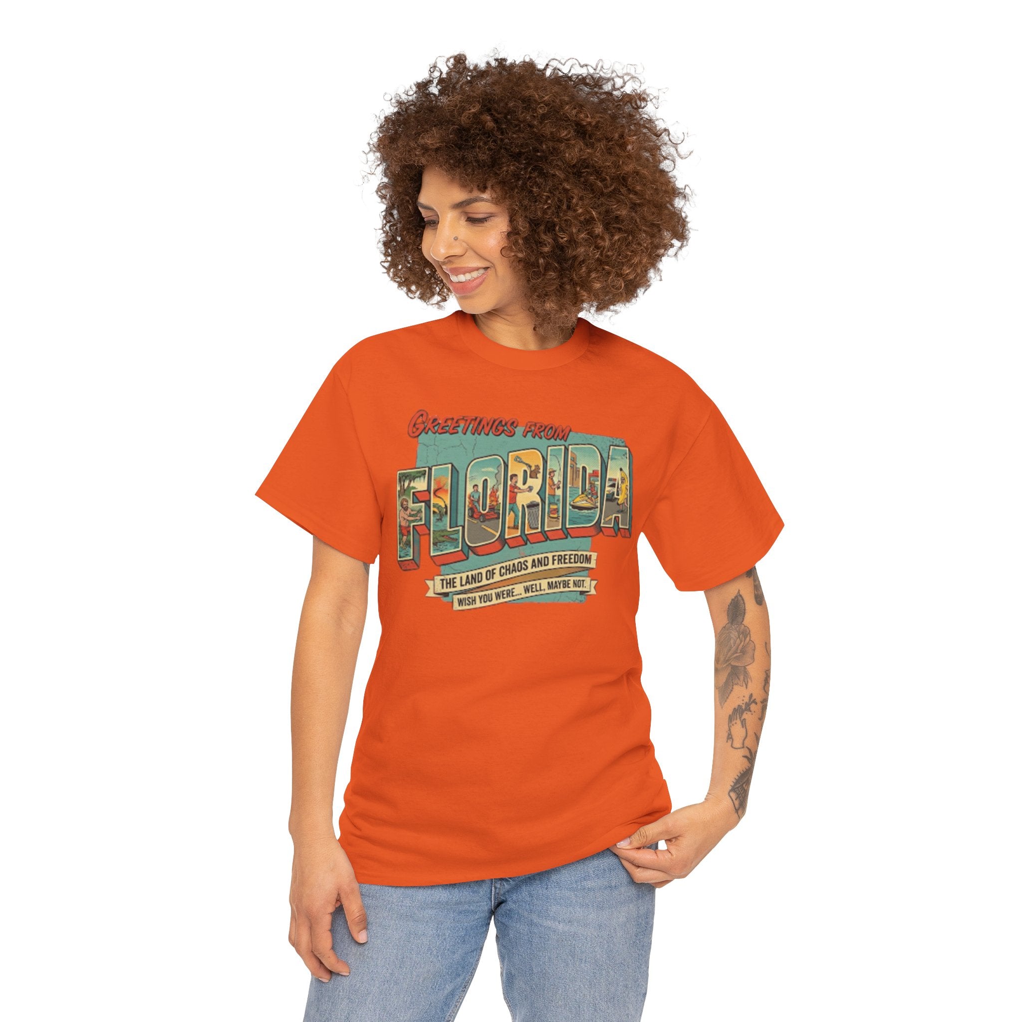 Florida Man 'We Wish You Were Here' T-Shirt — Greetings From Florida News Headlines