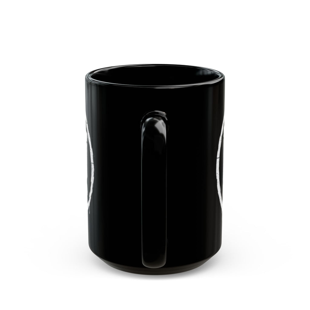I Don’t Wanna Black Mug — 11oz & 15oz Ceramic Coffee Cup (Graffiti Logo)