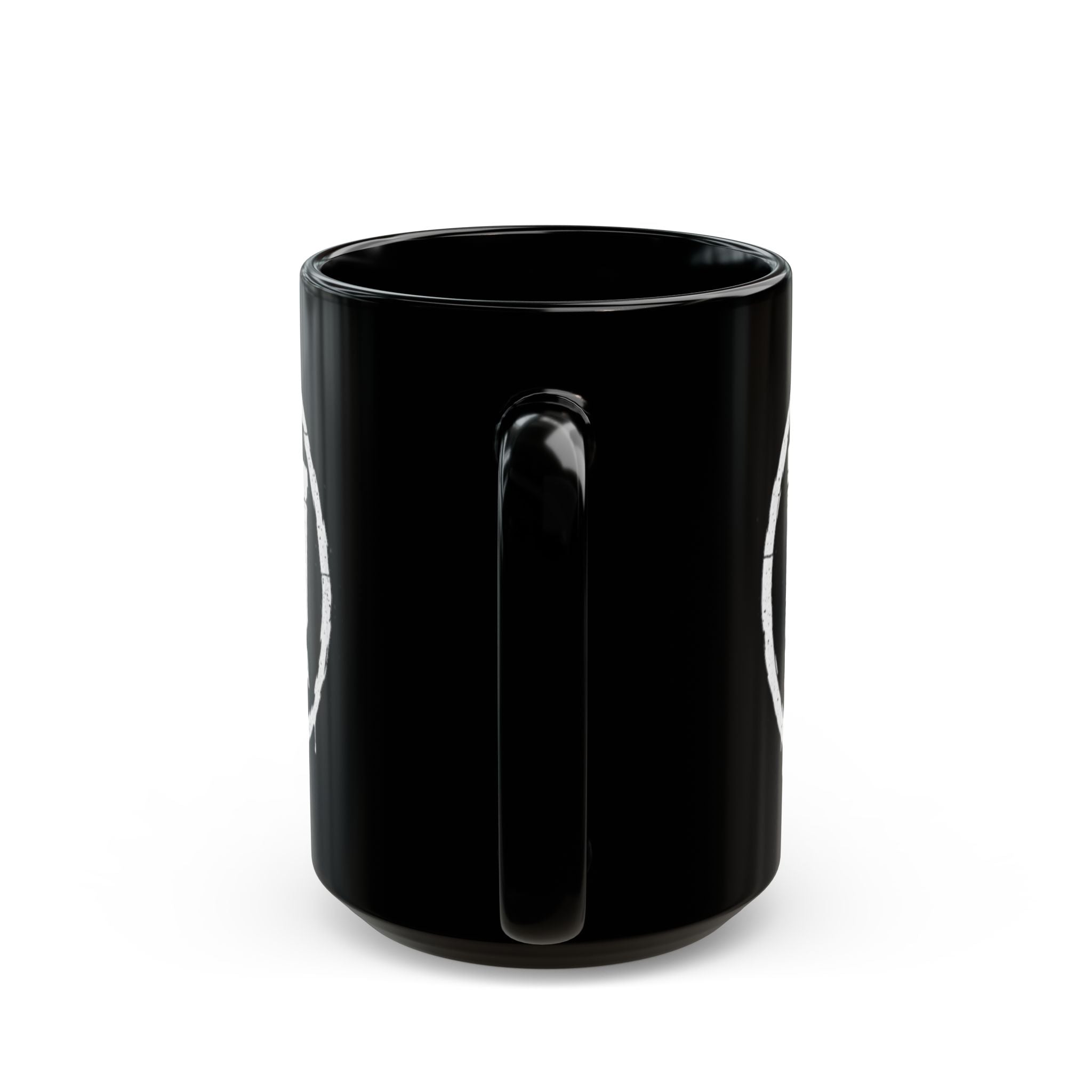 I Don’t Wanna Black Mug — 11oz & 15oz Ceramic Coffee Cup (Graffiti Logo)