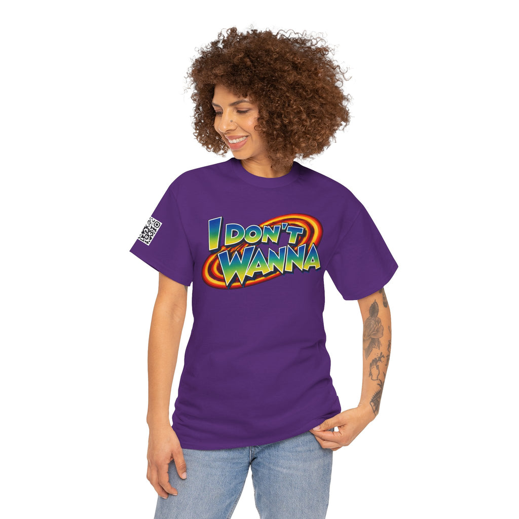 I Don’t Wanna Retro Logo Tee — “I don't wanna be dramatic, but without coffee I will perish” Graphic Shirt